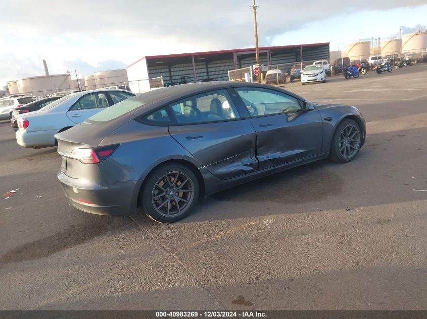 VIN 5YJ3E1EA3MF850301 2021 TESLA MODEL 3 no.4