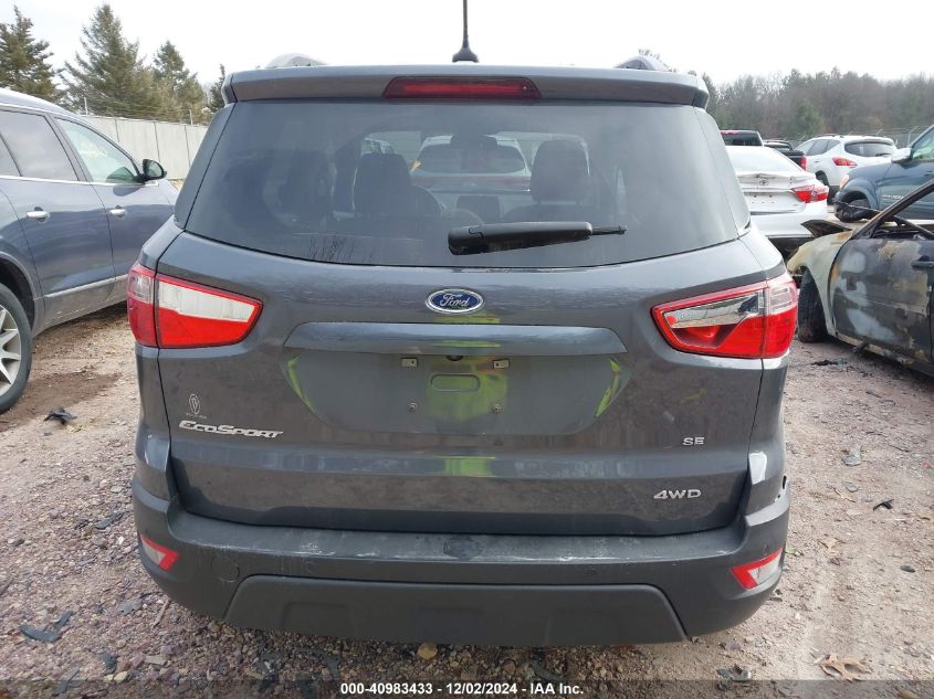 2019 Ford Ecosport Se VIN: MAJ6S3GL2KC286401 Lot: 40983433