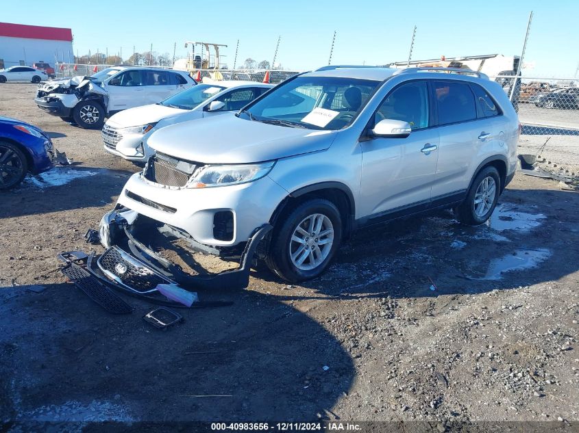 VIN 5XYKT4A75FG565074 2015 KIA Sorento, Lx V6 no.2