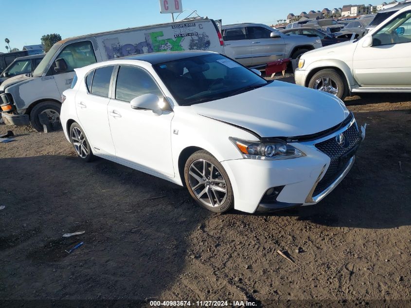 VIN JTHKD5BH5G2257424 2016 Lexus CT, 200H no.1