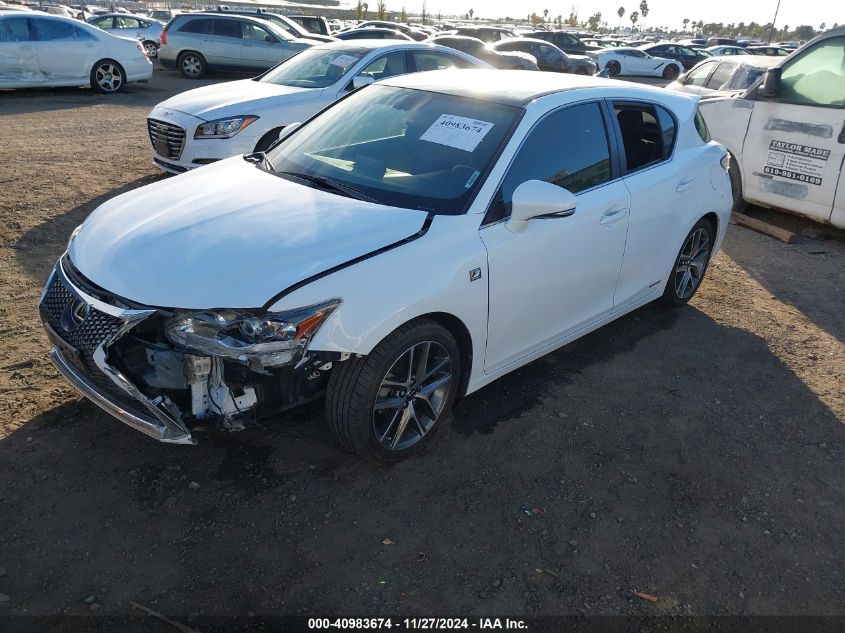 VIN JTHKD5BH5G2257424 2016 Lexus CT, 200H no.2