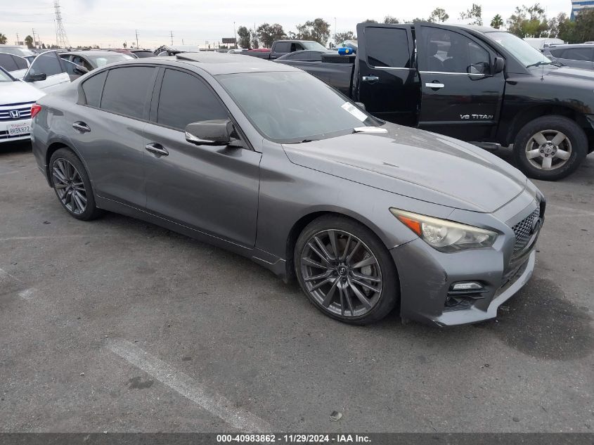 VIN JN1FV7AP4GM420804 2016 Infiniti Q50, 3.0T Red S... no.1