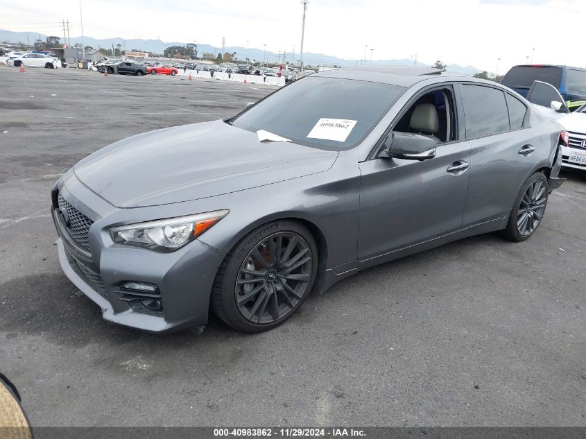 VIN JN1FV7AP4GM420804 2016 Infiniti Q50, 3.0T Red S... no.2