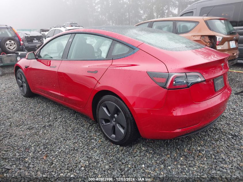 VIN 5YJ3E1EB4NF133285 2022 Tesla Model 3, Long Rang... no.3