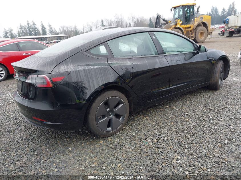 VIN 5YJ3E1EA3PF576313 2023 Tesla Model 3, Rear-Whee... no.4