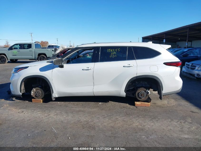 2022 TOYOTA HIGHLANDER XLE - 5TDHZRBHXNS230942