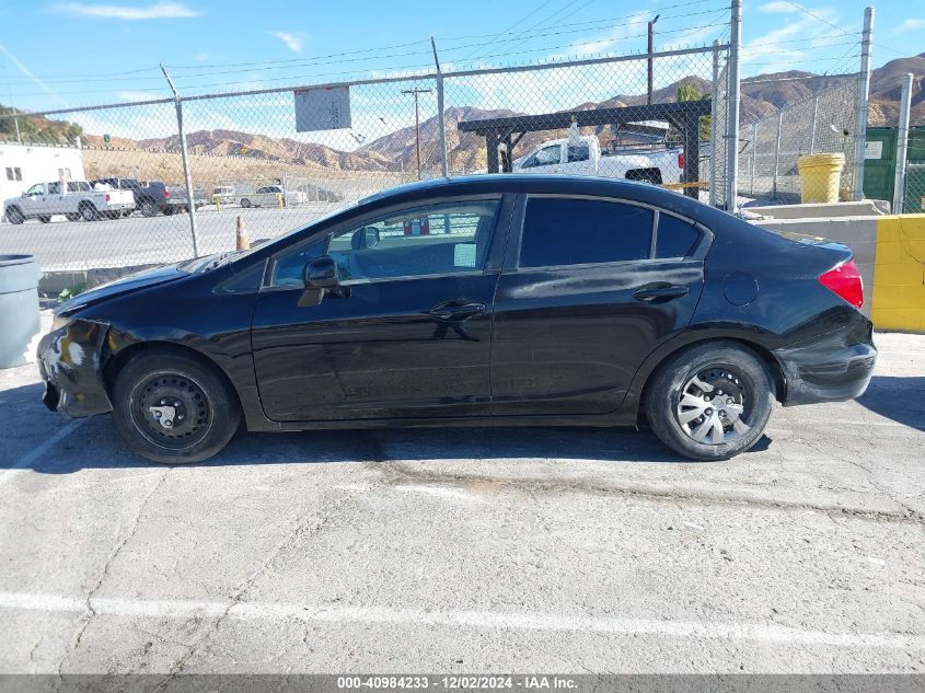 2012 Honda Civic Lx VIN: 19XFB2F53CE360491 Lot: 40984233