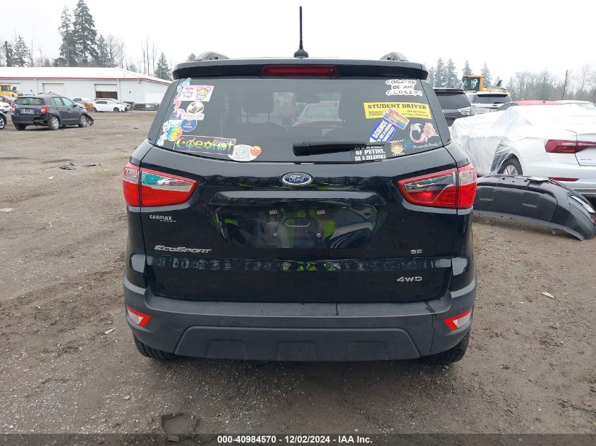 2022 Ford Ecosport Se VIN: MAJ6S3GL9NC467094 Lot: 40984570