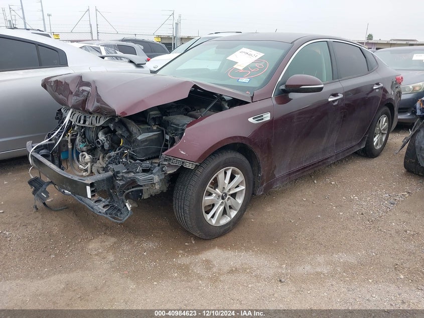 Vin: 5xxgt4l35gg106973, lot: 41474439, kia optima lx 20162