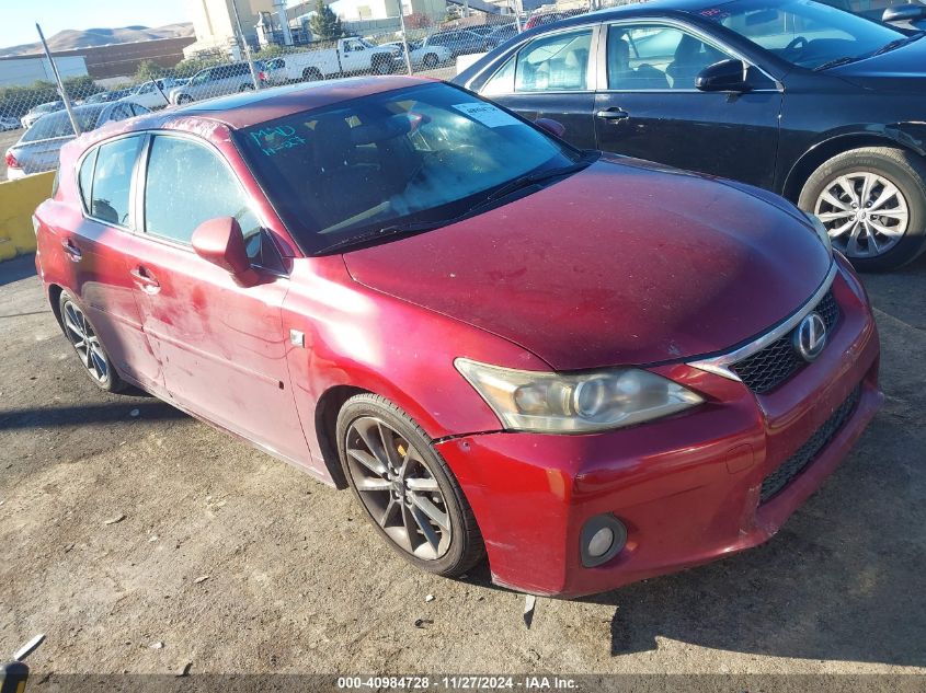 VIN JTHKD5BH8D2134406 2013 Lexus CT, 200H no.1