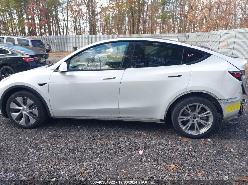 2020 Tesla Model Y Long Range Dual Motor All-Wheel Drive VIN: 5YJYGDEE2LF035929 Lot: 40984922