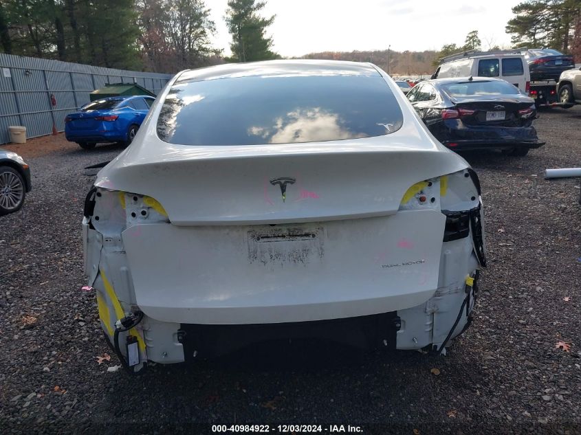 2020 Tesla Model Y Long Range Dual Motor All-Wheel Drive VIN: 5YJYGDEE2LF035929 Lot: 40984922