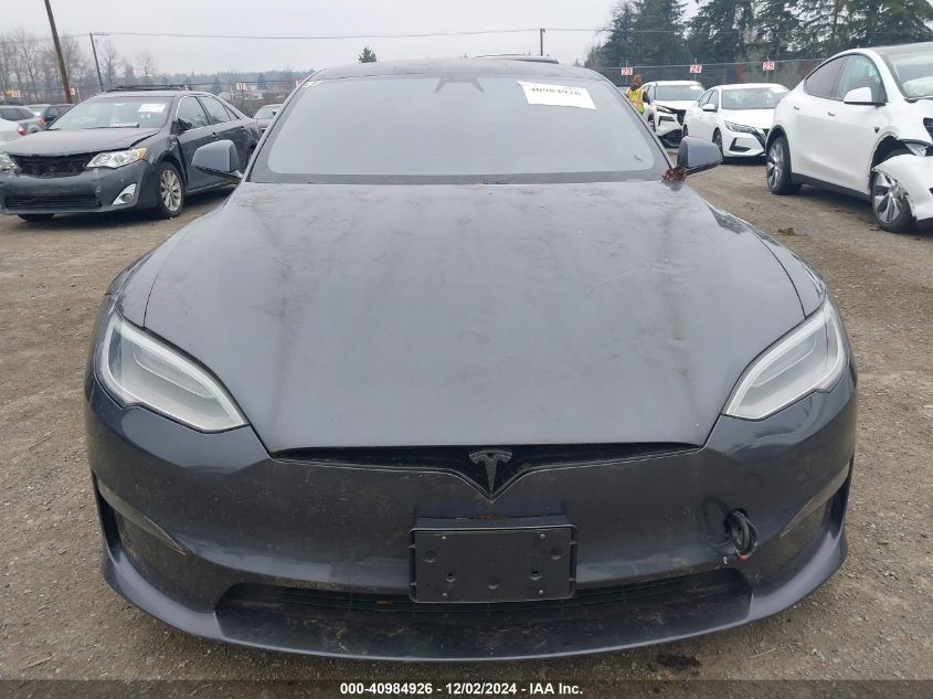 2021 Tesla Model S Plaid Tri Motor All-Wheel Drive VIN: 5YJSA1E69MF434837 Lot: 40984926