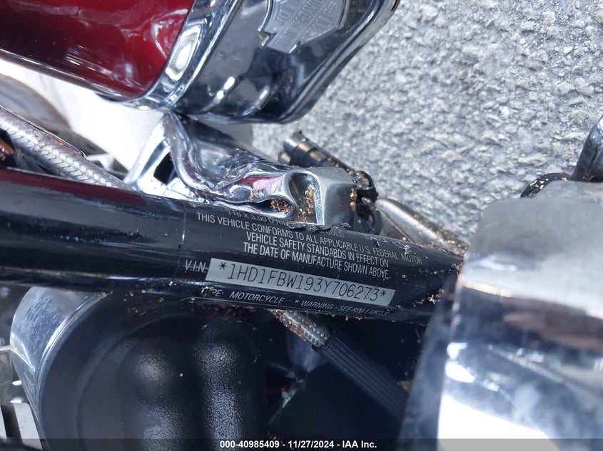 2003 HARLEY-DAVIDSON FLHRI - 1HD1FBW193Y706273