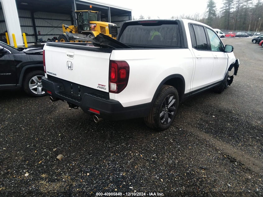 Vin: 5fpyk3f12pb062694, lot: 41475683, honda ridgeline sport 20234