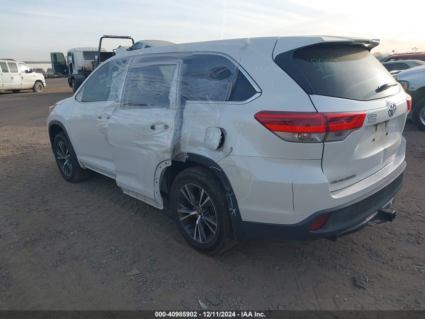 Vin: 5tdzarfh3hs024226, lot: 41475745, toyota highlander le 20173