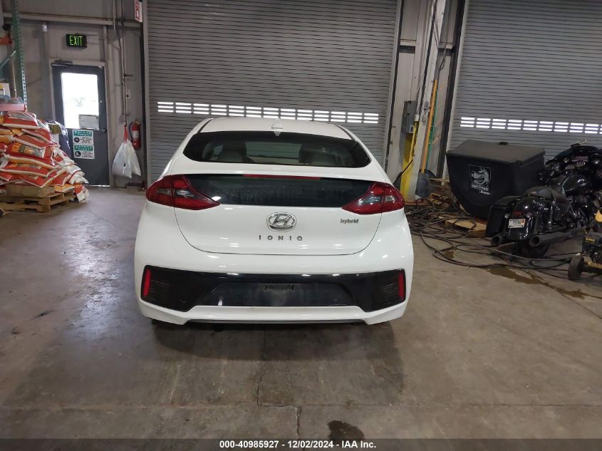 2018 Hyundai Ioniq Hybrid Limited VIN: KMHC05LC0JU072791 Lot: 40985927