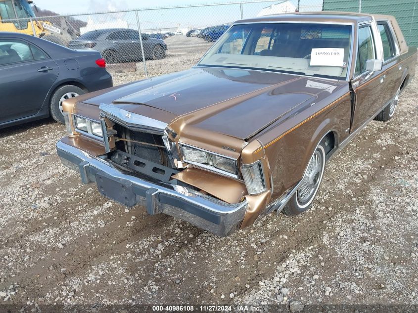 1985 Lincoln Town Car VIN: 1LNBP96F7FY727484 Lot: 40986108