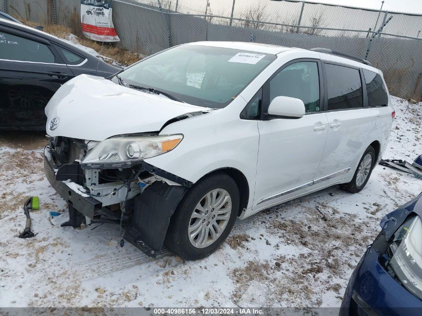 VIN 5TDYK3DC4DS335882 2013 Toyota Sienna, Xle V6 8... no.2