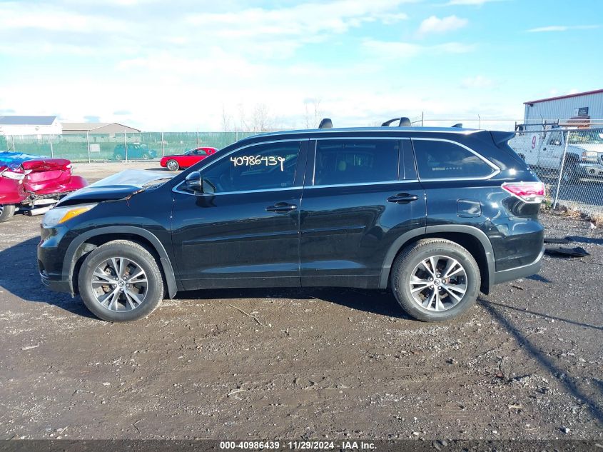 2016 TOYOTA HIGHLANDER XLE V6 - 5TDJKRFH5GS351364