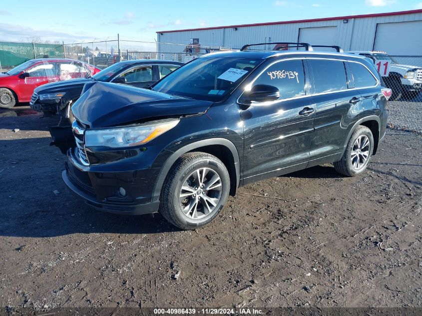 2016 TOYOTA HIGHLANDER XLE V6 - 5TDJKRFH5GS351364