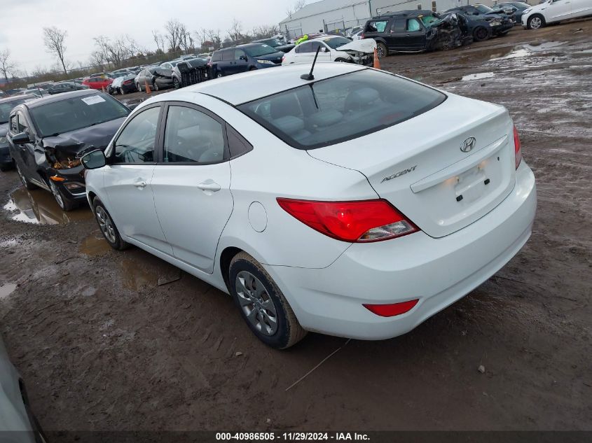 VIN KMHCT4AEXFU879381 2015 Hyundai Accent, Gls no.3