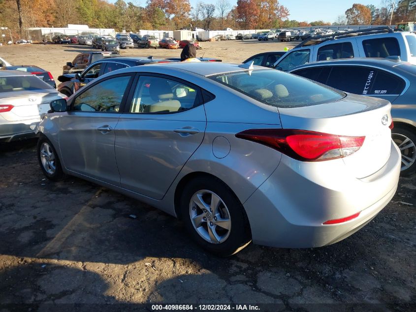 2014 Hyundai Elantra Se VIN: 5NPDH4AEXEH511222 Lot: 40986684