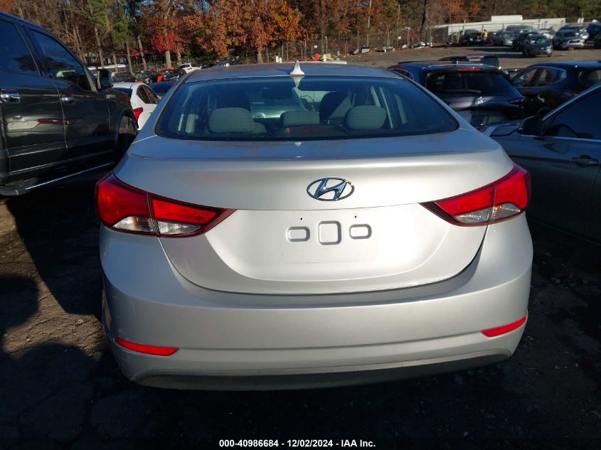 2014 Hyundai Elantra Se VIN: 5NPDH4AEXEH511222 Lot: 40986684