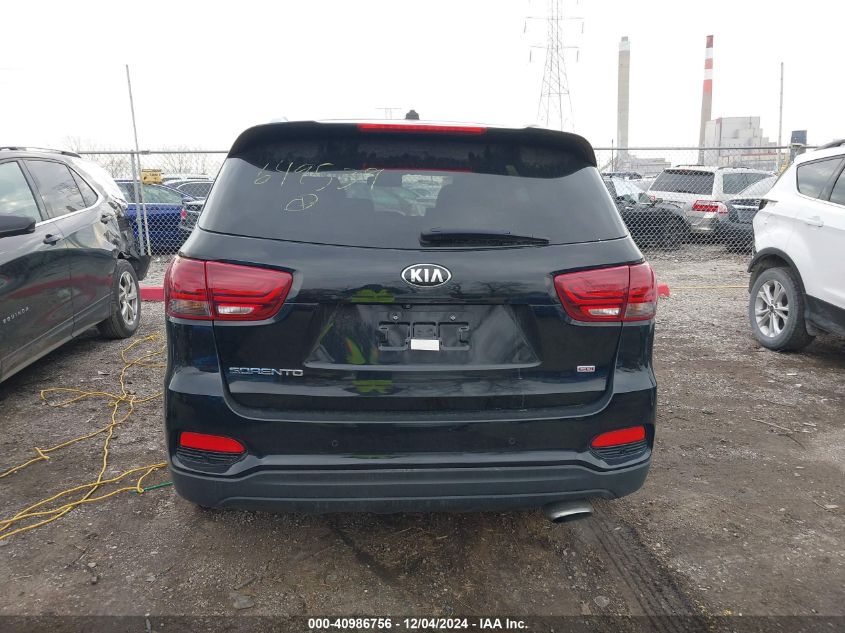 2020 Kia Sorento 2.4L Lx VIN: 5XYPGDA31LG649539 Lot: 40986756