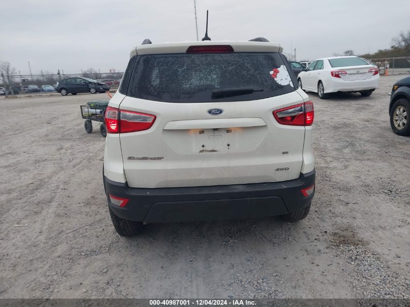 2019 Ford Ecosport Se VIN: MAJ6S3GL0KC304961 Lot: 40987001