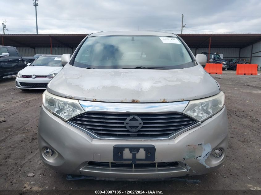 2012 Nissan Quest S VIN: JN8AE2KP7C9037353 Lot: 40987185