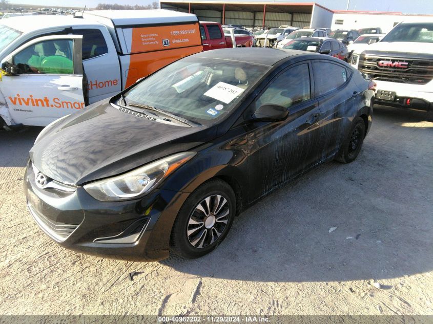 VIN 5NPDH4AE8GH788809 2016 HYUNDAI ELANTRA no.2