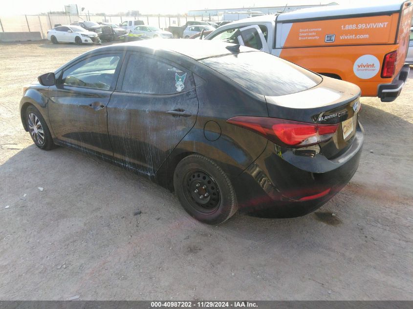 VIN 5NPDH4AE8GH788809 2016 HYUNDAI ELANTRA no.3