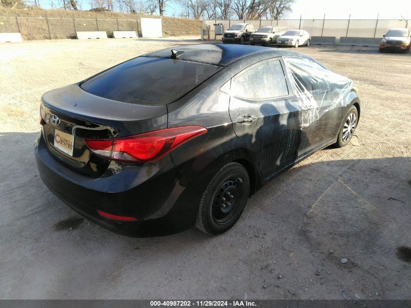 VIN 5NPDH4AE8GH788809 2016 HYUNDAI ELANTRA no.4