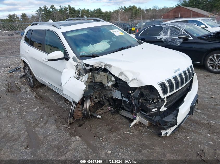 2019 Jeep Cherokee Overland 4X4 VIN: 1C4PJMJX2KD356346 Lot: 40987269