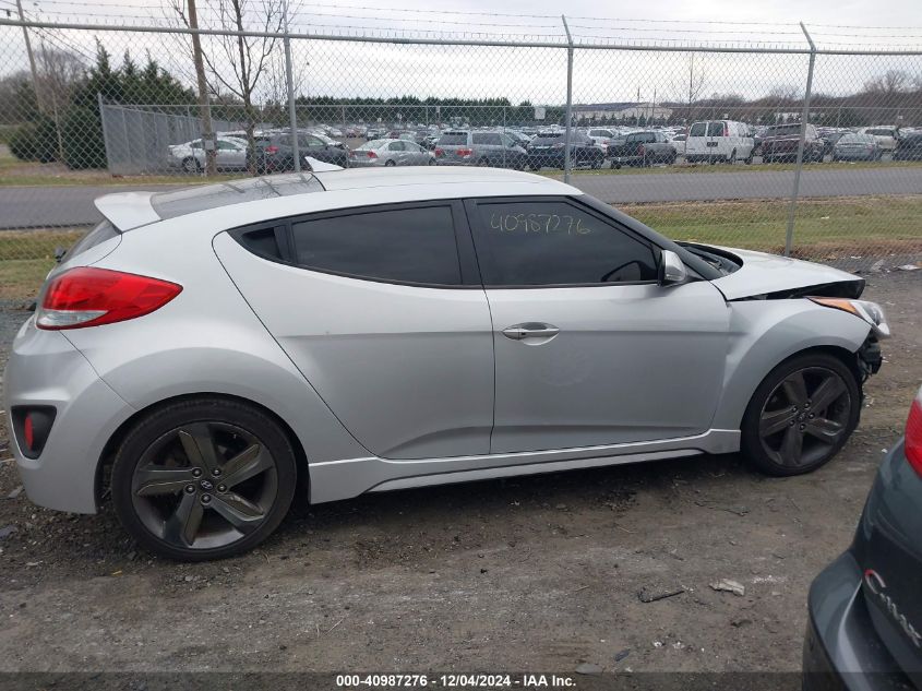 2015 Hyundai Veloster Turbo VIN: KMHTC6AE6FU217678 Lot: 40987276