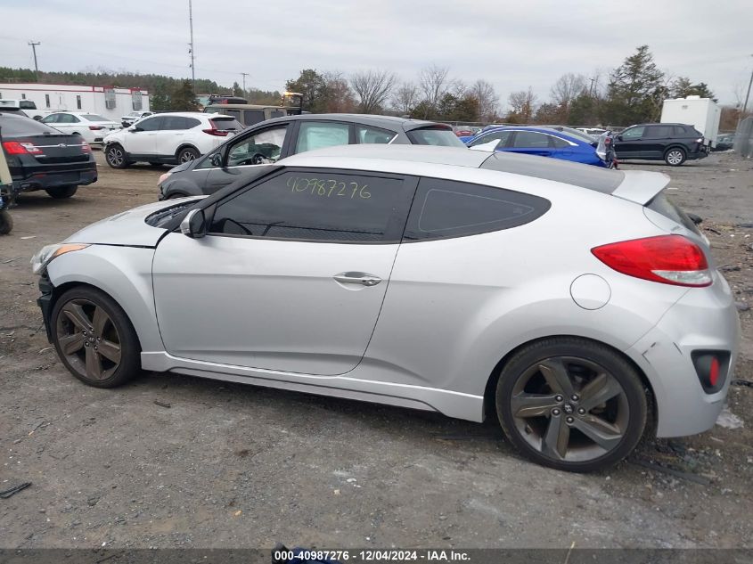 2015 Hyundai Veloster Turbo VIN: KMHTC6AE6FU217678 Lot: 40987276