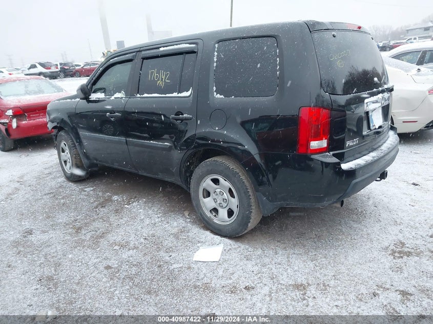 Vin: 5fnyf4h20ab020007, lot: 41477265, honda pilot lx 20103