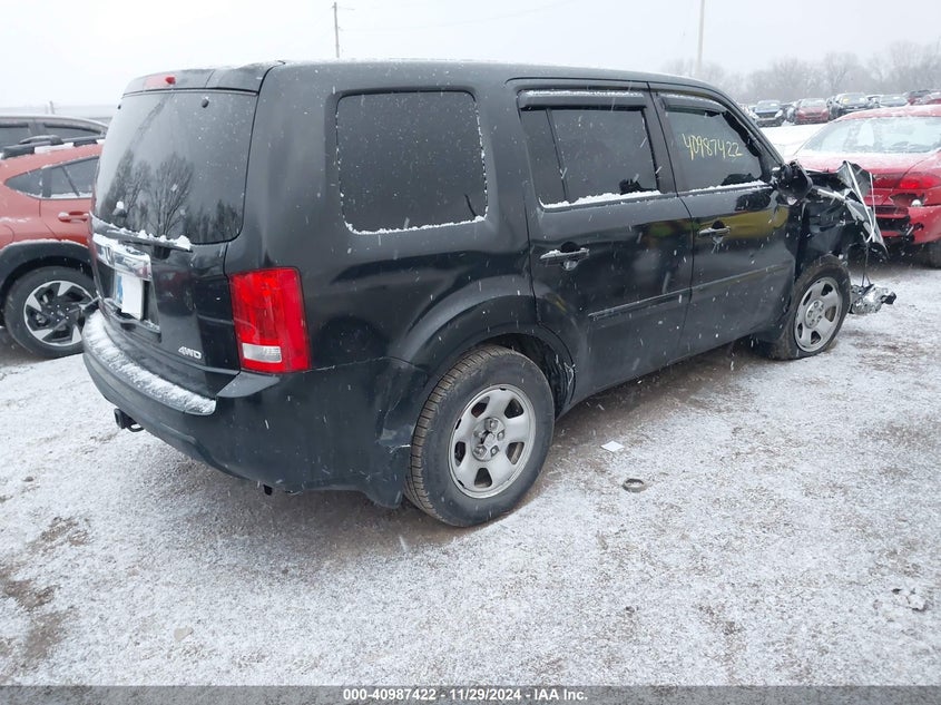 Vin: 5fnyf4h20ab020007, lot: 41477265, honda pilot lx 20104