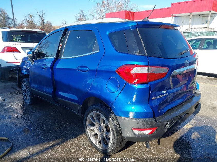 2020 Ford Ecosport Titanium VIN: MAJ3S2KE2LC371410 Lot: 40987445