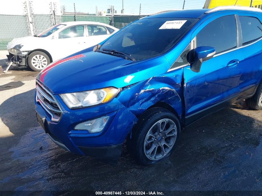 2020 Ford Ecosport Titanium VIN: MAJ3S2KE2LC371410 Lot: 40987445