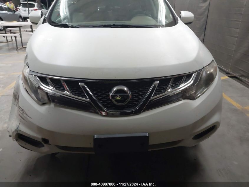 2011 Nissan Murano S VIN: JN8AZ1MU2BW056166 Lot: 40987880