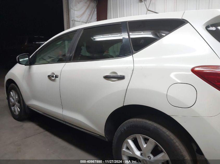 2011 Nissan Murano S VIN: JN8AZ1MU2BW056166 Lot: 40987880