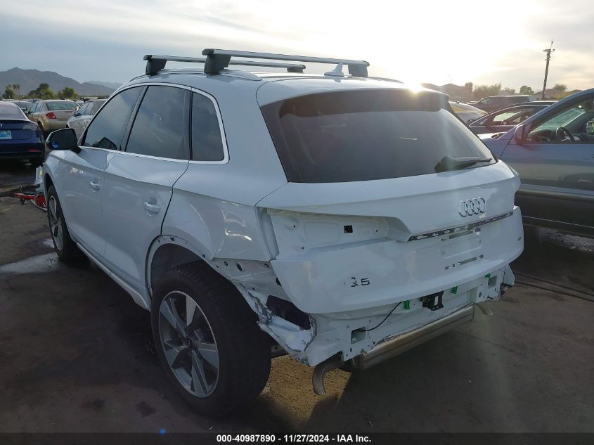 2022 Audi Q5 Premium Plus 40 Tfsi Quattro S Tronic VIN: WA1BBAFY0N2080945 Lot: 40987890