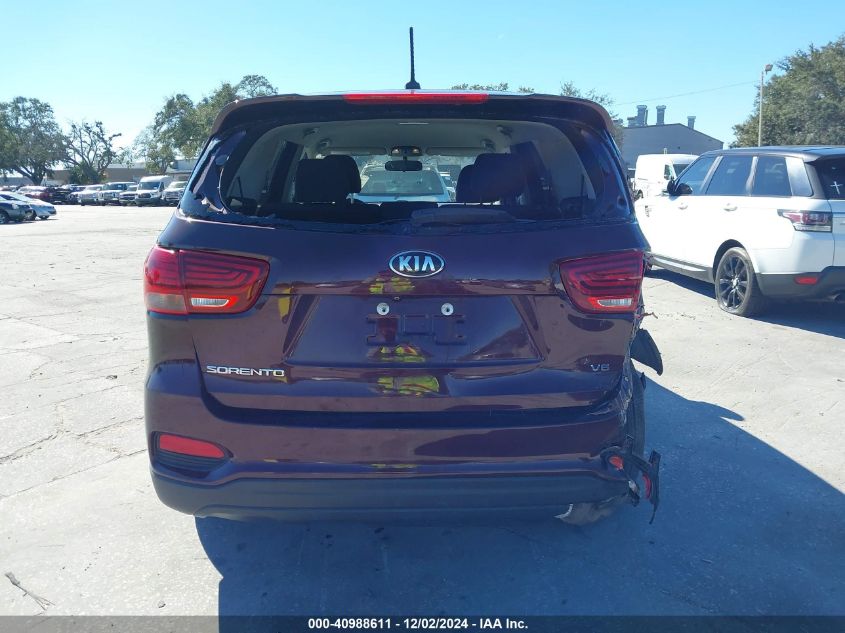 2020 Kia Sorento 3.3L Lx VIN: 5XYPGDA50LG621118 Lot: 40988611