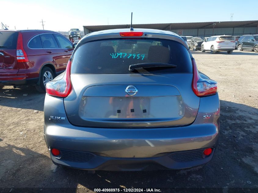 2015 Nissan Juke Sv VIN: JN8AF5MR4FT513482 Lot: 40988975