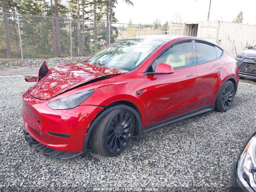 VIN 7SAYGDEF6RF023626 2024 Tesla Model Y, Performan... no.2