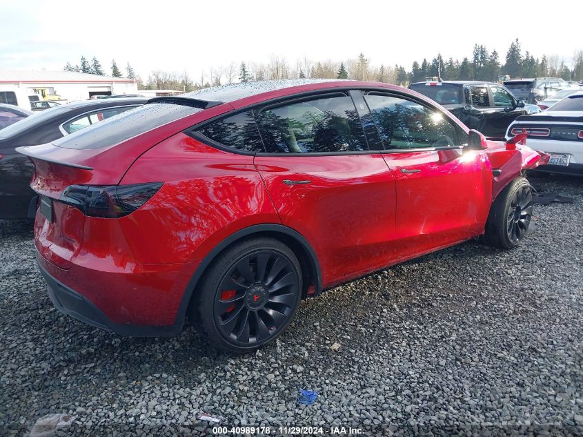 VIN 7SAYGDEF6RF023626 2024 Tesla Model Y, Performan... no.4