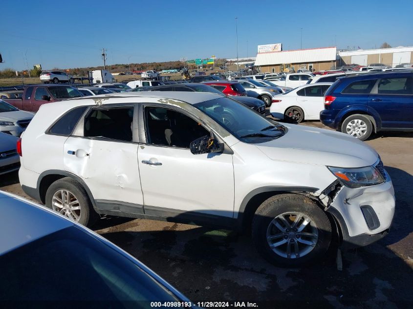 2015 Kia Sorento Lx VIN: 5XYKT3A64FG628246 Lot: 40989193