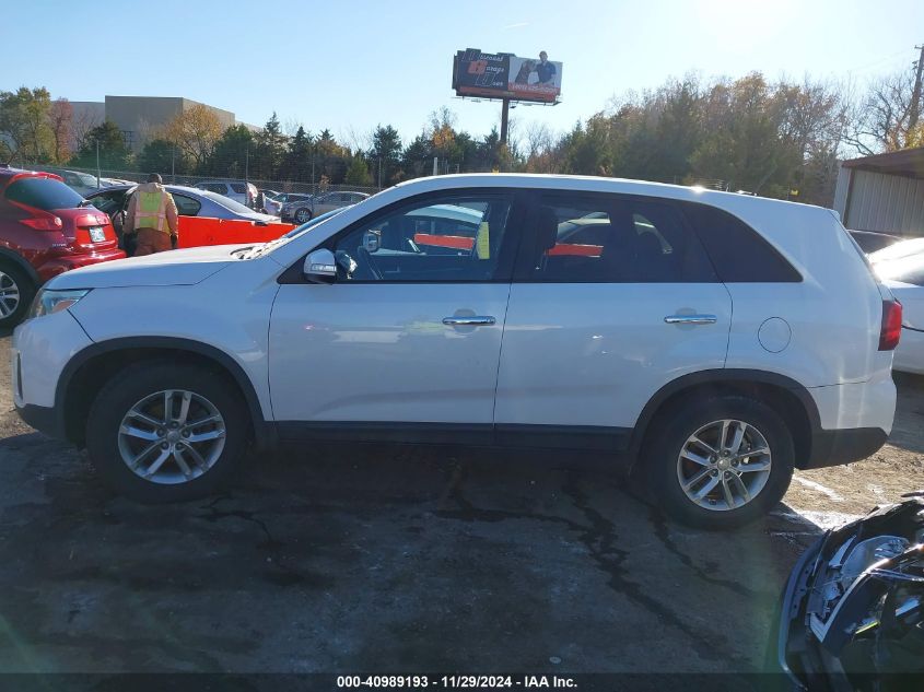 2015 Kia Sorento Lx VIN: 5XYKT3A64FG628246 Lot: 40989193